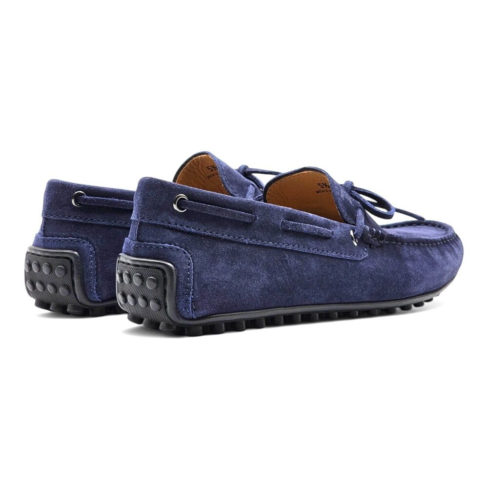 Tod's Driving Shoes City Gommino Suede Loafers - Blue - US 6.5 / UK 5.5 $695 - Picture 4 of 10